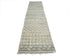13 Feet Moroccan Beige Hand Woven Wool Runner Rug